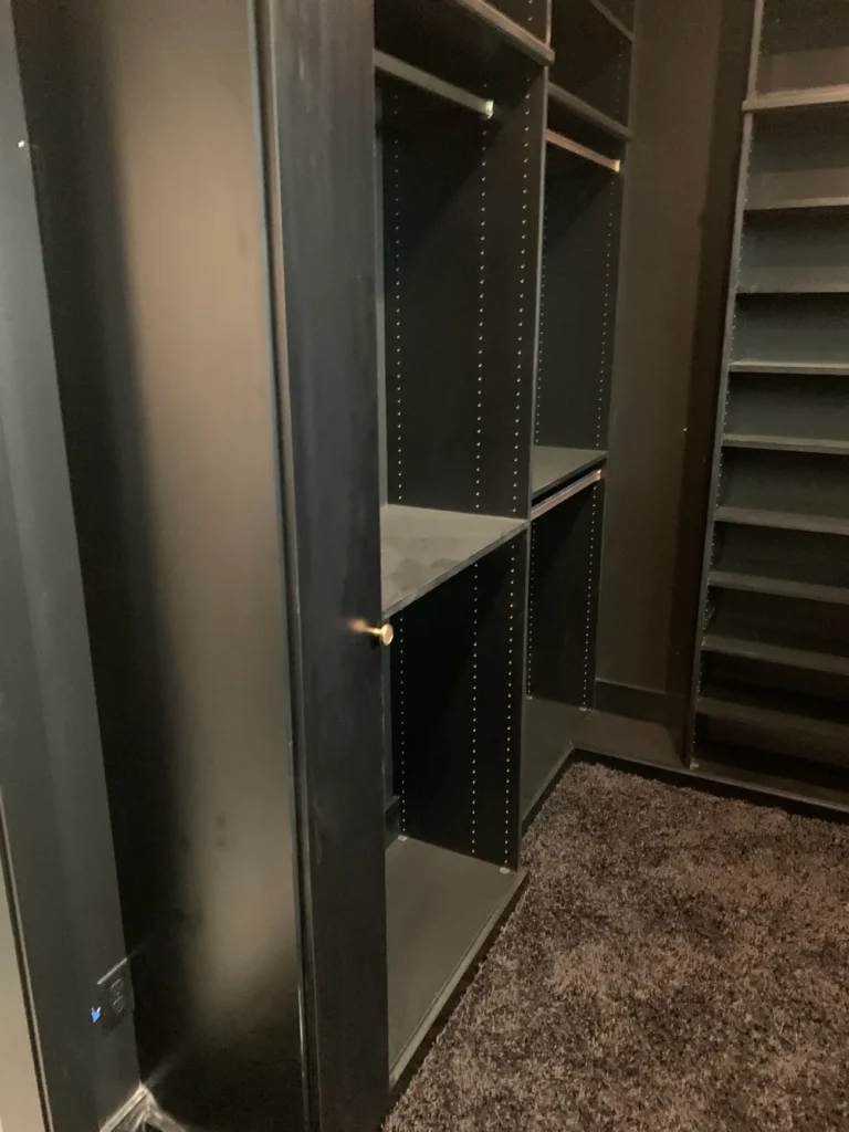 Laundry room shelving